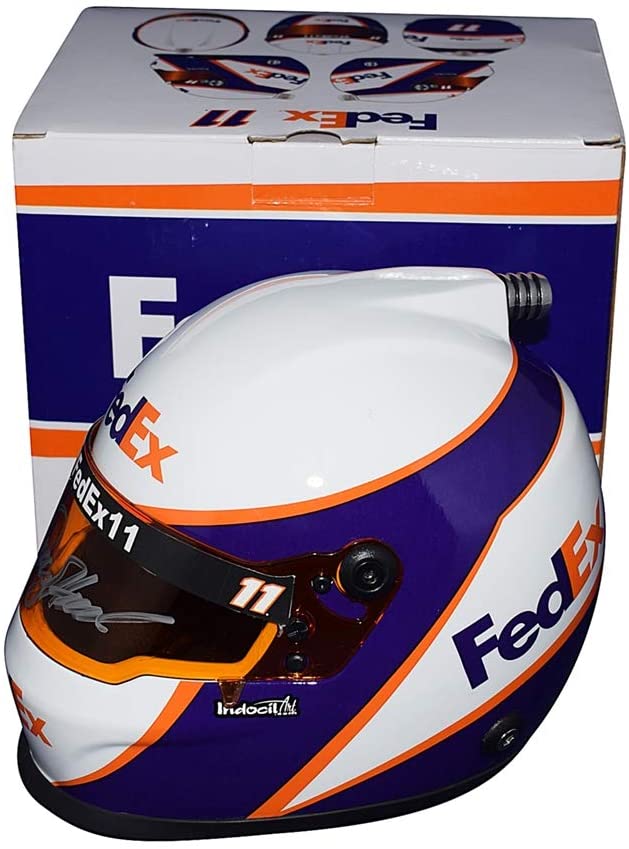 Fanatics Authentic Denny Hamlin #11 Joe Gibbs Racing Sublimated Logo Acrylic Mini Helmet Case