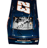 2X AUTOGRAPHED 2021 Bubba Wallace & Denny Hamlin #23 Root Insurance DARLINGTON THROWBACK (23XI Racing) Rare Color Chrome Signed Lionel 1/24 Scale NASCAR Diecast with COA (#32 of only 72 produced)