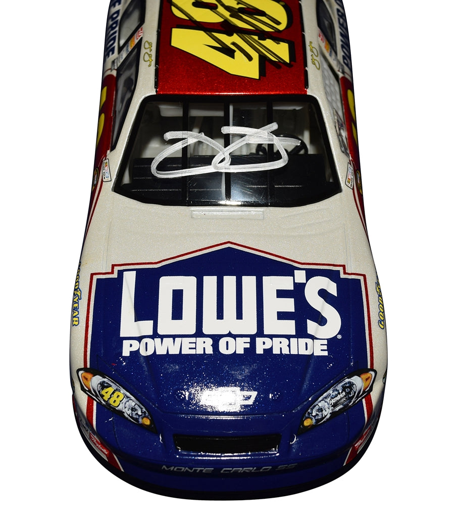 Signed 2007 Jimmie Johnson & Knaus Patriotic 1/24 NASCAR Diecast