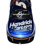 This signed 1/24 scale model of Kyle Larson’s #5 Camaro, part of the 2024 Hendrick Cars Indy Double, is a rare collectible with only 1,848 produced. Complete with a Certificate of Authenticity, this car is perfect for display in your collection or as a thoughtful gift for a NASCAR fan.