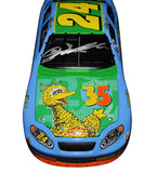 AUTOGRAPHED 2004 Jeff Gordon #24 Foundation BIG BIRD (Sesame Street) Sam Bass Design Signed Action 1/24 Scale NASCAR Diecast Car with COA (1 of only 9,612 produced)