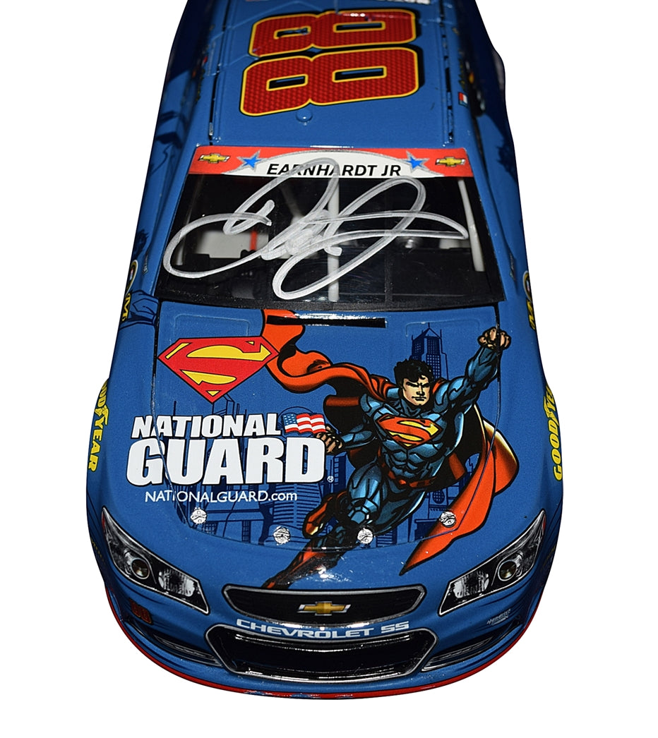 Autographed 2014 Dale Earnhardt Jr. #88 National Guard SUPERMAN Diecast Car  | Rare Collectible | Signed 1/24 Scale NASCAR – Trackside