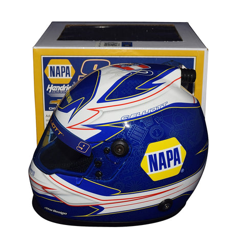 Celebrate Chase Elliott's championship season with an autographed 2020 NAPA Championship Mini Helmet, featuring the exclusive rStar Design. Includes COA for authenticity.