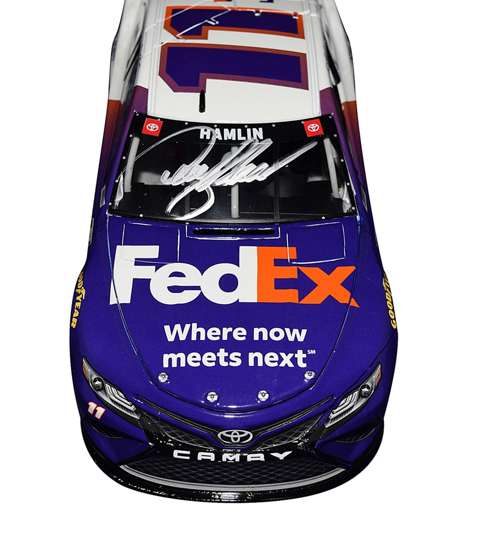 AUTOGRAPHED 2021 Denny Hamlin #11 FedEx Racing WHERE NOW