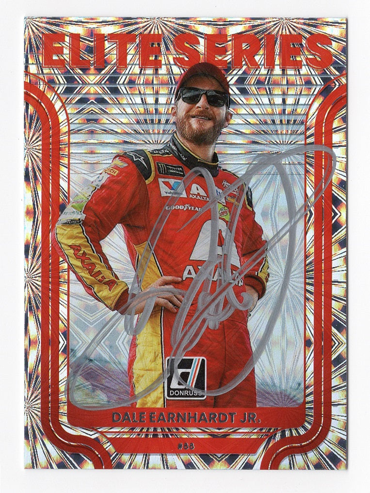 AUTOGRAPHED Dale Earnhardt Jr. 2023 Donruss Racing ELITE SERIES Card Trackside AUTOGRAPHED Dale Earnhardt Jr. 2023 Donruss Racing ELITE SERIES Card Trackside