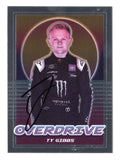 Authentic Ty Gibbs Autographed 2022 Panini Chronicles Racing OVERDRIVE Trading Card - COA Included - Limited Edition NASCAR Memorabilia - Perfect Gift for Racing Fans