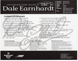 This autographed 2000 Dale Earnhardt Sr. #3 GM Goodwrench Racing hero card features the racing legend’s signature on a vintage 8x10-inch photo. Celebrating his final full-time season, this collectible comes with a Certificate of Authenticity (COA) and makes a perfect gift for NASCAR fans.