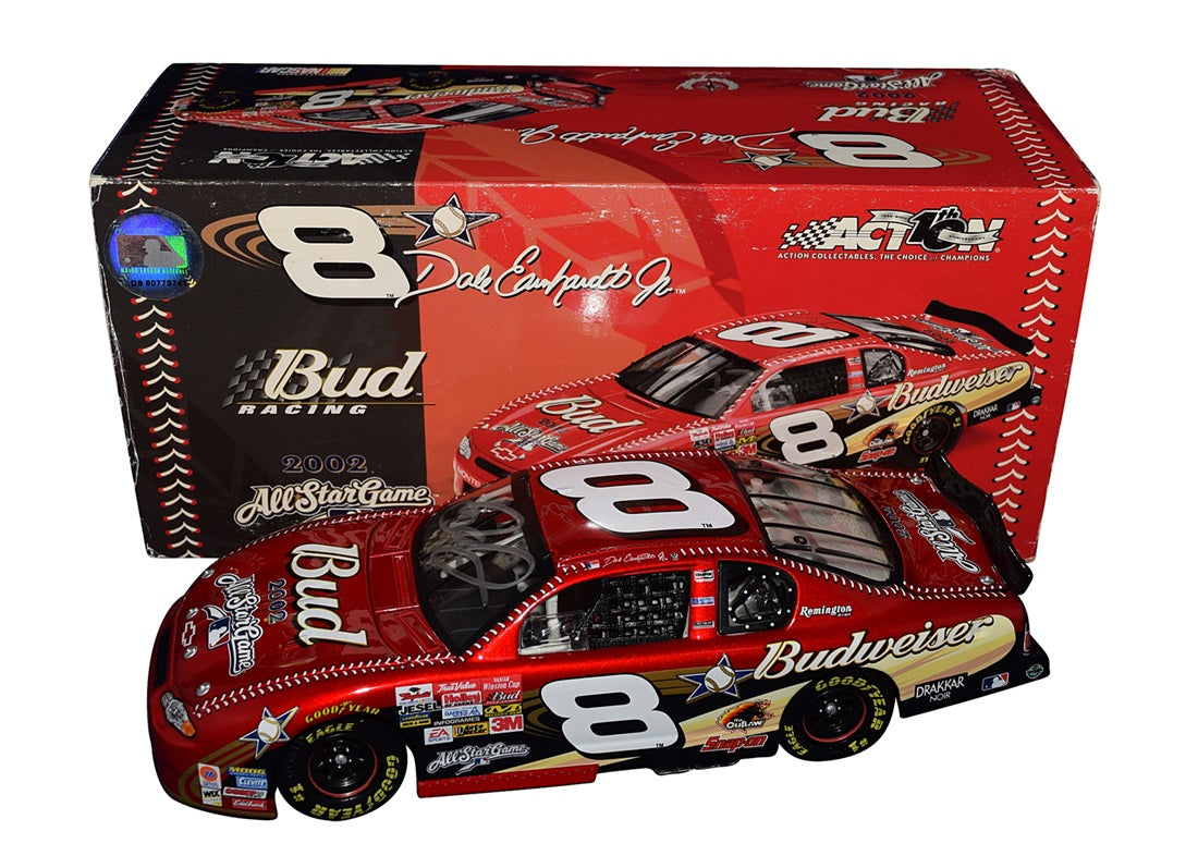 Autographed 2002 Dale Jr. #8 Budweiser MLB ALL-STAR BASEBALL 1/24