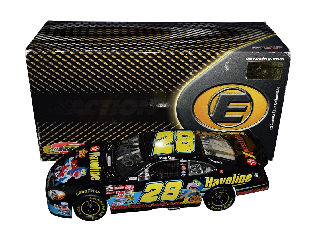 Signed 2002 Ricky Rudd #28 Muppets 25th Anniversary 1/24 Elite