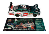 A rear view of the autographed 2008 Dale Earnhardt Jr. #88 AMP Racing Daytona Twin 150 Win diecast, highlighting the realistic raced version details. With only 8,888 produced and signed by Dale Earnhardt Jr., this car is a limited edition piece that makes an excellent gift for any NASCAR enthusiast.