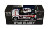 AUTOGRAPHED 2022 Ryan Blaney #12 Discount Tire Racing (Next Gen Mustang) Team Penske Signed Action 1/64 Scale NASCAR Diecast Car with COA