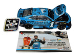 AUTOGRAPHED 2023 Ross Chastain #1 Worldwide Express PHOENIX WIN (Raced Version) Trackhouse Signed Lionel 1/24 Scale NASCAR Diecast Car with COA (#078 of only 504 produced)