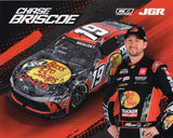 AUTOGRAPHED 2025 Chase Briscoe #19 Bass Pro Shops Toyota OFFICIAL HERO CARD (Joe Gibbs Racing) Black Ink Signed 8x10 Inch NASCAR Photo with COA