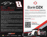 Signed 2025 Kyle Busch #8 Bank of Ozk Team Official Hero Card 8x10 inch NASCAR photo, perfect for fans and collectors. Includes COA and makes a great gift for racing enthusiasts.