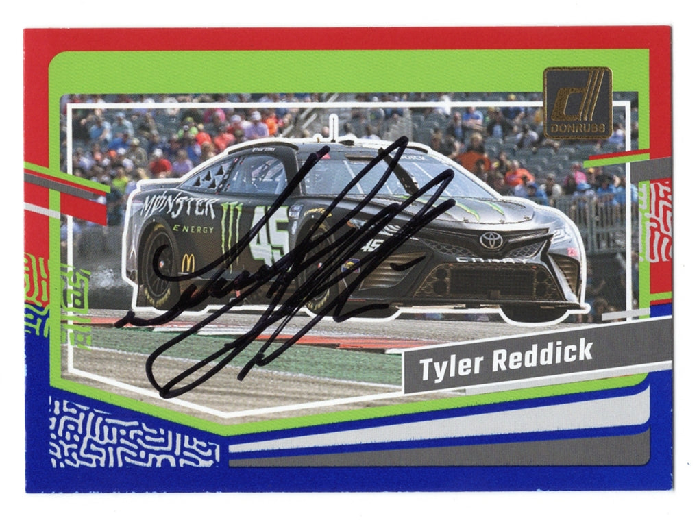 T*a様 バレルとライブカード Autographed Tyler Reddick 2024 Donruss Red & Blue Signed Card with