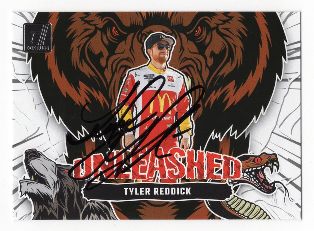 Autographed Tyler Reddick 2024 Donruss Racing Unleashed Signed
