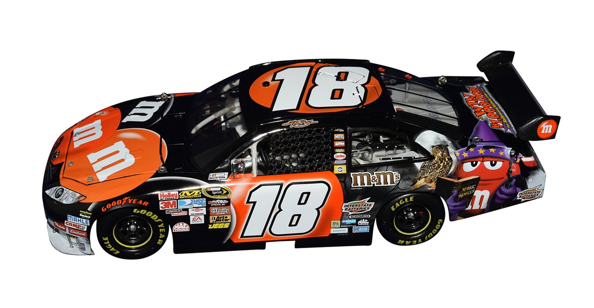 Kyle Busch 2009 M&M's Halloween Signed Action 1/24 Diecast Car
