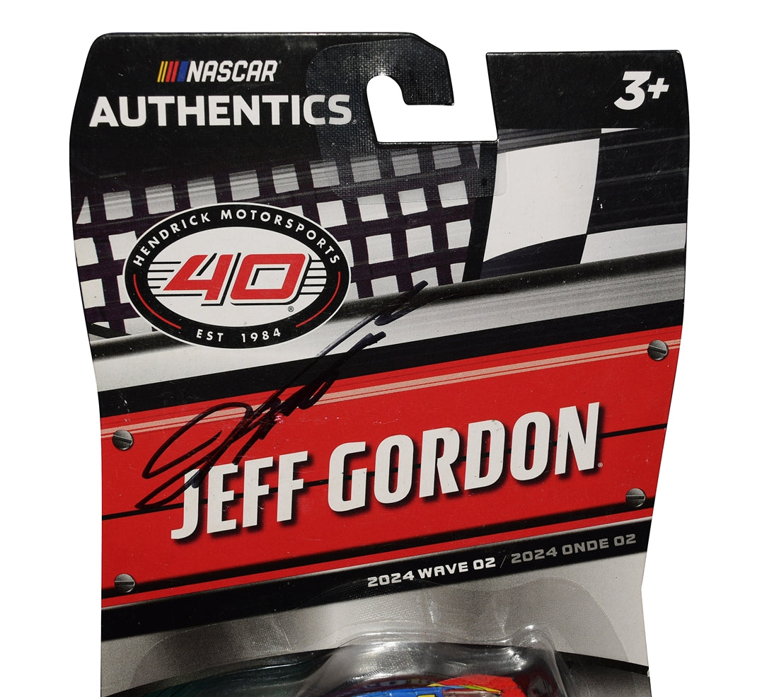 Jeff Gordon Signed 2024 #24 Hendrick 40th Anniversary 1/64 Diecast