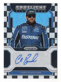 Chris Buescher 2022 Panini Prizm Racing CHECKERED FLAG PRIZM AUTOGRAPH (Spotlight Signatures) Signed NASCAR Collectible Insert Trading Card #44/50