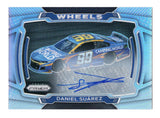 Daniel Suarez 2021 Panini Prizm Racing WHEELS SILVER PRIZM AUTOGRAPH (Trackhouse) Signed NASCAR Collectible Insert Trading Card
