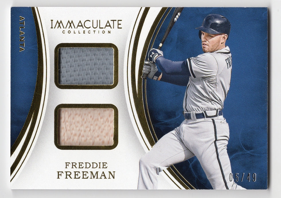 Freddie Freeman 2016 Panini Immaculate Collection Dual Jersey