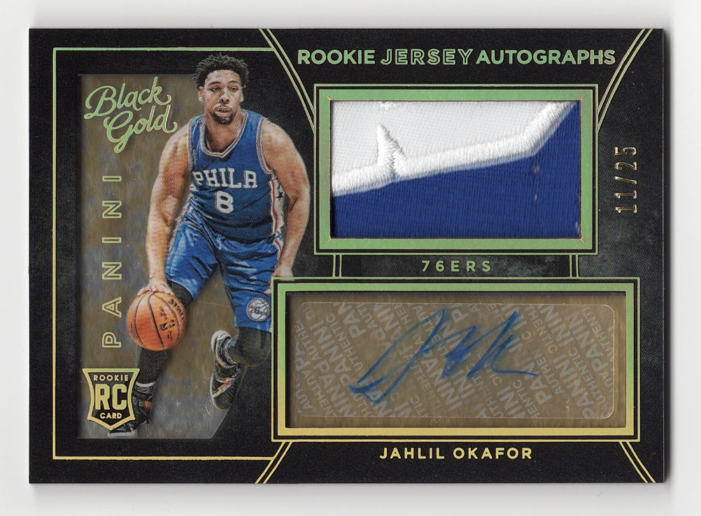 JAHLIL OKAFOR 2015-16 Panini Black Gold Basketball ROOKIE JERSEY AUTOG –  Trackside