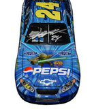 2005 Jeff Gordon #24 Pepsi Racing Star Wars Episode III Yoda diecast car, signed by Jeff Gordon. This limited edition collectible includes a Certificate of Authenticity and a lifetime authenticity guarantee. Perfect for any NASCAR and Star Wars memorabilia collection.