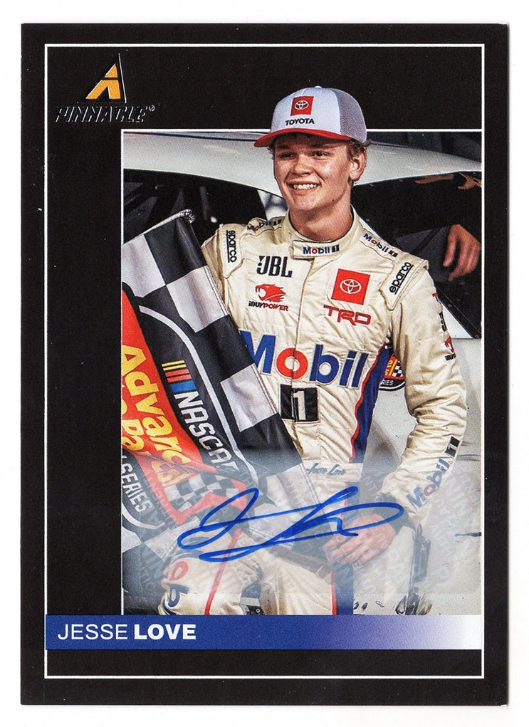 Jesse Love 2022 Panini Chronicles Racing Pinnacle Autograph NASCAR