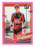 Jesse Love 2024 Donruss Racing Pink Insert #20/25 card. A rare short print NASCAR card with a vibrant pink design, this collectible is limited to only 25 copies. It’s a must-have for fans of NASCAR and Jesse Love. Perfect gift for collectors!