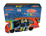 2X AUTOGRAPHED 2004 Jeff Gordon & Rick Hendrick #24 DuPont Racing RETRO RAINBOW (Hendrick 20 Years) Dual Signed Action 1/24 Scale NASCAR Diecast Car with COA