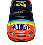 2X AUTOGRAPHED 2004 Jeff Gordon & Rick Hendrick #24 DuPont Racing RETRO RAINBOW (Hendrick 20 Years) Dual Signed Action 1/24 Scale NASCAR Diecast Car with COA