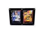 2X AUTOGRAPHED Brad Keselowski & Joey Logano 2017 Panini Torque Racing TWO CARD DISPLAY CASE (6.5X4.5 Inch) PENSKE TEAMMATES Multi Signed NASCAR Trading Card Set with COA