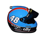 AUTOGRAPHED 2020 Jimmie Johnson #48 Ally Racing DARLINGTON THROWBACK (Earnhardt Tribute) 7X CHAMPION Troy Lee Designs Final Season Rare Signed NASCAR Replica Mini Helmet with COA