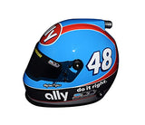 AUTOGRAPHED 2020 Jimmie Johnson #48 Ally Racing DARLINGTON THROWBACK (Earnhardt Tribute) 7X CHAMPION Troy Lee Designs Final Season Rare Signed NASCAR Replica Mini Helmet with COA