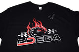 AUTOGRAPHED 2018 Natalie Decker #25 TALLADEGA RACE (Venturini Motorsports) ARCA Series Rare Custom & Limited Signed Collectible NASCAR Large Black Shirt with COA (1 of only 50 produced)