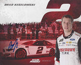 AUTOGRAPHED 2019 Brad Keselowski #2 Discount Tire Racing (Team Penske) Monster Energy Cup Series Signed Collectible Picture NASCAR 8X10 Inch Official Hero Card Photo with COA