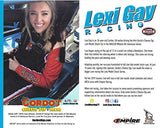 AUTOGRAPHED 2019 Lexi Gay #44 Gordo's Cheese Dip Team (Empire Racing) ARCA/Whelen Series Signed Collectible Picture 8X10 Inch NASCAR Hero Card Photo with COA
