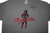 AUTOGRAPHED 2018 Natalie Decker #25 NASHVILLE RACE (Venturini Motorsports) ARCA Series Rare Custom & Limited Signed Collectible NASCAR Gray XXL Shirt with COA (1 of only 25 produced)