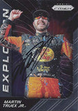 AUTOGRAPHED Martin Truex Jr. 2018 Panini Prizm Racing EXPLOSION (#78 Bass Pro Shops) Furniture Row Toyota Team Insert Signed NASCAR Collectible Trading Card with COA