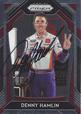 AUTOGRAPHED Denny Hamlin 2020 Panini Prizm DARLINGTON WIN (#11 FedEx Team) Joe Gibbs Racing NASCAR Cup Series Signed Collectible NASCAR Trading Card with COA