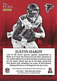 JUSTIN HARDY 2016 Panini Prime Signatures Football ROOKIE AUTOGRAPH (Atlanta Falcons Super Bowl Team) Signed Insert NFL Collectible Football Trading Card #05/99
