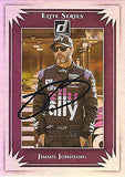 AUTOGRAPHED Jimmie Johnson 2020 Panini Donruss Racing ELITE SERIES (#48 Ally Team) Hendrick Motorsports Insert Signed NASCAR Collectible Trading Card with COA #151/199