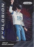 AUTOGRAPHED Brad Keselowski 2018 Panini Prizm Racing EXPLOSION (#2 Miller Lite) Team Penske Monster Cup Series Signed Collectible NASCAR Trading Card with COA