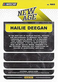 AUTOGRAPHED Hailie Deegan 2020 Panini Donruss Racing NEW AGE (#4 Monster Toyota Driver) ARCA Series Rare Insert Signed Collectible NASCAR Trading Card with COA