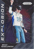 AUTOGRAPHED Brad Keselowski 2018 Panini Prizm Racing EXPLOSION (#2 Miller Lite Penske Team) Monster Cup Series Insert Signed Collectible NASCAR Trading Card with COA