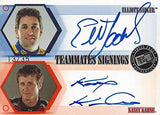 2X AUTOGRAPHED Kasey Kahne & Elliott Sadler 2008 Press Pass Eclipse Racing TEAMMATES SIGNINGS (Dual Signature) Evernham Motorsports Signed Rare Collectible NASCAR Trading Card #13/35