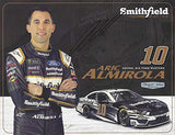 AUTOGRAPHED 2019 Aric Almirola #10 Smithfield Ford Mustang (Stewart-Haas Racing) Monster Energy Cup Series Picture 9X11 Inch Signed NASCAR Collectible Hero Card Photo with COA