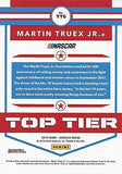 AUTOGRAPHED Martin Truex Jr. 2018 Panini Donruss Racing TOP TIER (#78 Furniture Row Toyota Team) Rare Parallel Insert Signed NASCAR Collectible Trading Card with COA #892/999