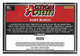 AUTOGRAPHED Kurt Busch 2021 Panini Donruss ACTION PACKED (#1 Monster Team) Chip Ganassi Racing Monster Cup Series Rare Insert Signed NASCAR Collectible Trading Card with COA