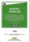 AUTOGRAPHED Denny Hamlin 2021 Panini Donruss (#11 FedEx Team) Joe Gibbs Racing NASCAR Cup Series Signed Collectible Trading Card with COA